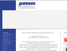 Tablet Screenshot of junius.net